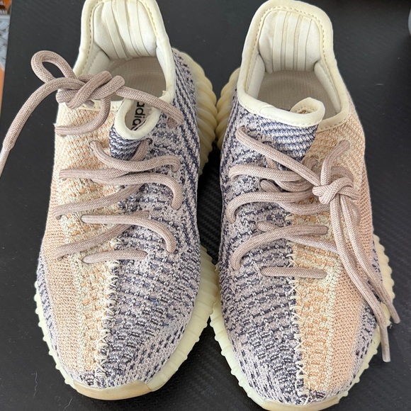 Yeezy Shoes - Yeezy addidas Multicolor Knit Sneakers - Cream, Tan, Gray